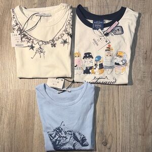 Bershka organic cotton tee bundle